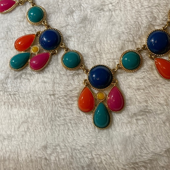 Multi-Colored Statement Necklace - Picture 2 of 3